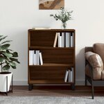 vidaXL Armoire à étagères chêne marron 69 5x32 5x90 cm bois ingénierie