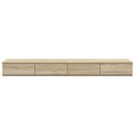 vidaXL Tiroirs de lit avec tiroir Chêne sonoma 150 x 36.5 x 16.5 cm