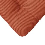 vidaXL Coussins de siège 4 Pièces Rouge orange 45 x 45 cm