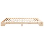 vidaXL Cadre de lit Marron 180 x 210 cm Pin massif