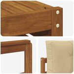 vidaXL Ensemble de canapés d'extérieur 5 Pièces Naturel et Beige