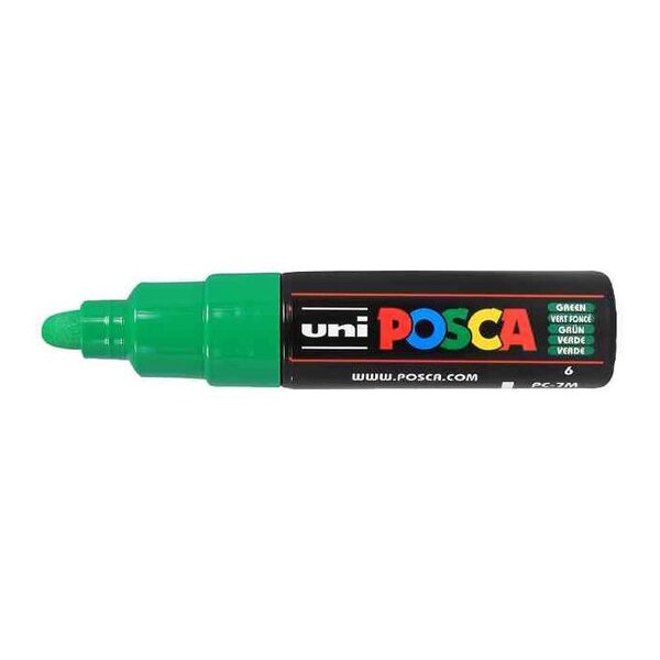 Marqueur pointe large conique PC7M VF Vert foncé x 6 POSCA