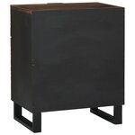 vidaXL Armoire de chevet 50x33x60 cm en bois massif noyer