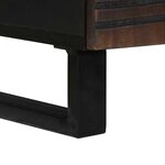 vidaXL Table basse Marron et Noir 80 x 54 x 40 cm Bois d'acacia massif