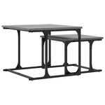 vidaXL Table basse gigogne 2 Pièces sonoma gris bois d'ingénierie