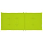 vidaXL Chaises inclinables de jardin et coussins lot de 8 Teck solide