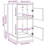 vidaXL Armoire à Laver Blanc 50 x 68 x 102 cm Bois d'ingénierie