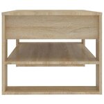vidaXL Table basse chêne sonoma 102x55x45 cm bois d'ingénierie