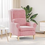 vidaXL Fauteuil Rose Poussiéreux Rose Poussiéreux
