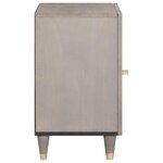 vidaXL Cabinet de salle de bain avec stockage Gris 38 x 33 x 58 cm