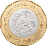Monnaie FIFA WORLD CUP 26 Cupronickel 20 Pesos Mexico 2026 (PRÉCOMMANDE)