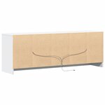 vidaXL Meuble TV avec LED blanc 139 5x34x50 cm bois d'ingénierie