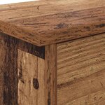 vidaXL Porte-manteau mural avec étagère Bois ancien 80 x 20 x 30 cm