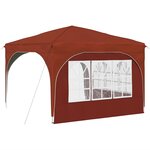 vidaXL Tente de fête pop-up 290 x 290 x 245 cm Terre cuite