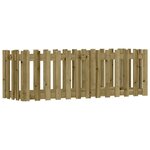 vidaXL Lit surélevé de jardin design de clôture bois de pin imprégné