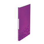 Reliure WOW protège-documents PP 40 pochettes 80 vues Violet Métallisé LEITZ