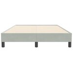vidaXL Sommier à lattes de lit sans matelas gris clair 120x210 cm