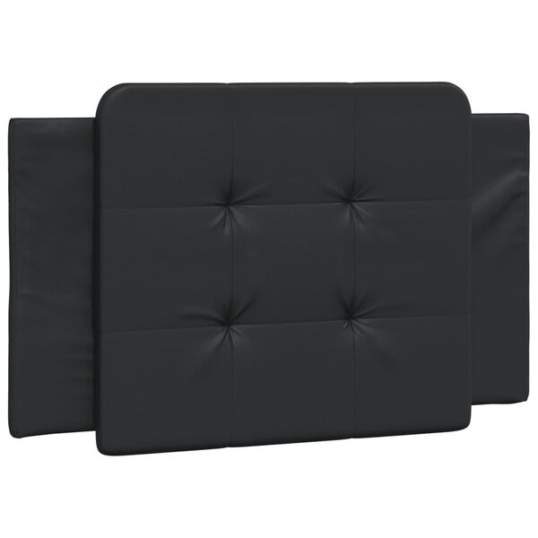 vidaXL Coussin de tête de lit Zadar noir 80 cm similicuir