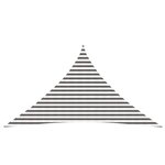 vidaXL Voile d'ombre 3 5 x 3 5 x 4 9 m HDPE Triangulaire