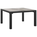 vidaXL Salon de jardin 6 Pièces noir et gris résine tressée