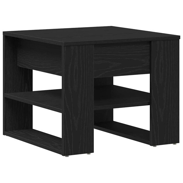 vidaXL Table basse Chêne noir 55 5 x 55 x 45 cm Bois d'ingénierie