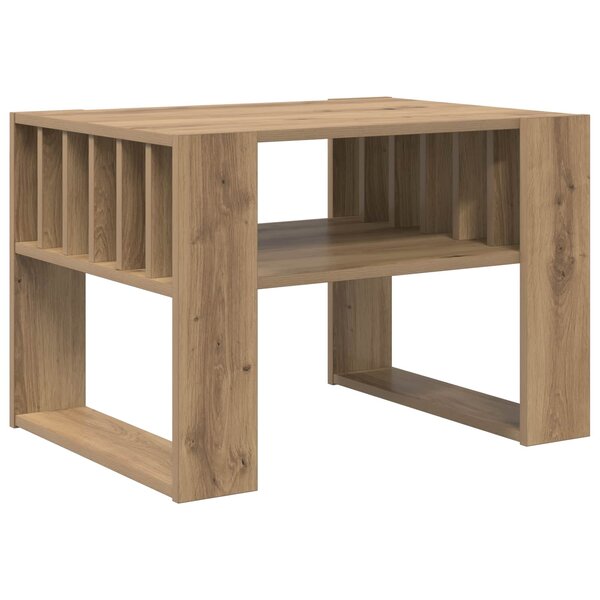 vidaXL Table basse Chêne artisanal 66 x 49 5 x 45 cm Bois d'ingénierie