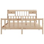vidaXL Lit bibliothèque sans matelas 180x200 cm bois massif de pin