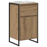 vidaXL Buffet Chêne artisan 81 x 36 x 150.5 cm Bois d'ingénierie