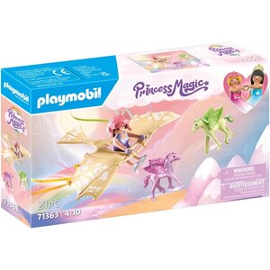 PLAYMOBIL 71363 - Princesse et poulains ailés - Princesse Magic
