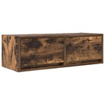 vidaXL Meubles TV 2 Pièces chêne fumé 80x31x25 5 cm bois d'ingénierie