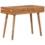 vidaXL Bureau 100x51x76 cm Bois d'acacia solide