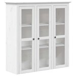 vidaXL Buffet BODO blanc 115 5x43x200 5 cm bois massif de pin