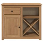 vidaXL Buffet avec tiroir Panama 93x40x80 cm bois massif de pin