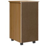 vidaXL Armoire roulante avec tiroirs MOSS bois de pin marron miel