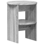vidaXL Meuble d'appoint 2 pc Gris Sonoma Ø40 x 50 cm Bois d’ingénierie