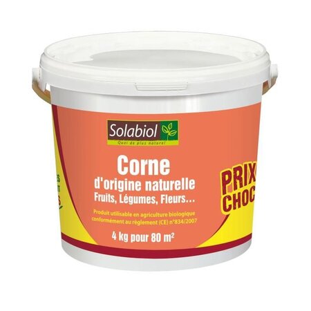 SOLABIOL SOCOR4 Corne D'origine Naturelle - 4 Kg - Prix Choc