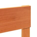 vidaXL Cadre de lit sans matelas cire marron 100x200cm bois pin massif