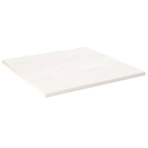 vidaXL Dessus de table blanc 70x70x2 5 cm bois de pin massif