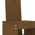 vidaXL Ensemble de bar de jardin 9 Pièces marron miel bois de pin massif