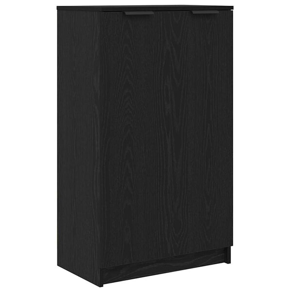 vidaXL Cabinet à chaussures avec étagère Chêne noir 59 x 35 x 100 cm