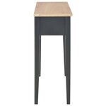 vidaXL Table de console et coiffeuse Noir 79x30x74 cm Bois