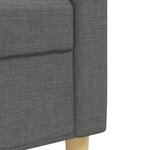 vidaXL Ensemble de canapés 2 Pièces coussins décoratifs gris foncé tissu
