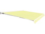 Store banne led motorisé "ombra 4" - 3.95 x 3 m - ecru / blanc