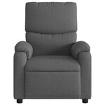 vidaXL Fauteuil de massage inclinable Gris foncé Tissu