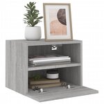 vidaXL Meuble TV mural sonoma gris 40x30x30 cm bois d'ingénierie