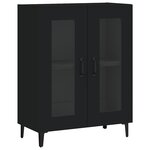 vidaXL Buffet noir 69 5x34x90 cm bois d'ingénierie