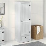 vidaXL Armoires avec tiroir Blanc 55 x 50 x 170 cm Pin massif