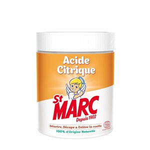 Acide Citrique Nettoyant Multi-Usage 100% d'Origine Naturelle 500 g ST MARC