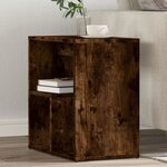 vidaXL Tables d'appoint 2 Pièces chêne fumé 50x30x50 cm bois d'ingénierie