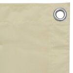 vidaXL Écran de balcon Crème 90x300 cm Tissu Oxford